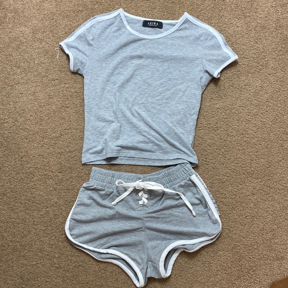 Gray matching lounge set